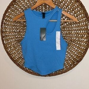 Wild Fable blue ribbed tank top NWT size xsmall
